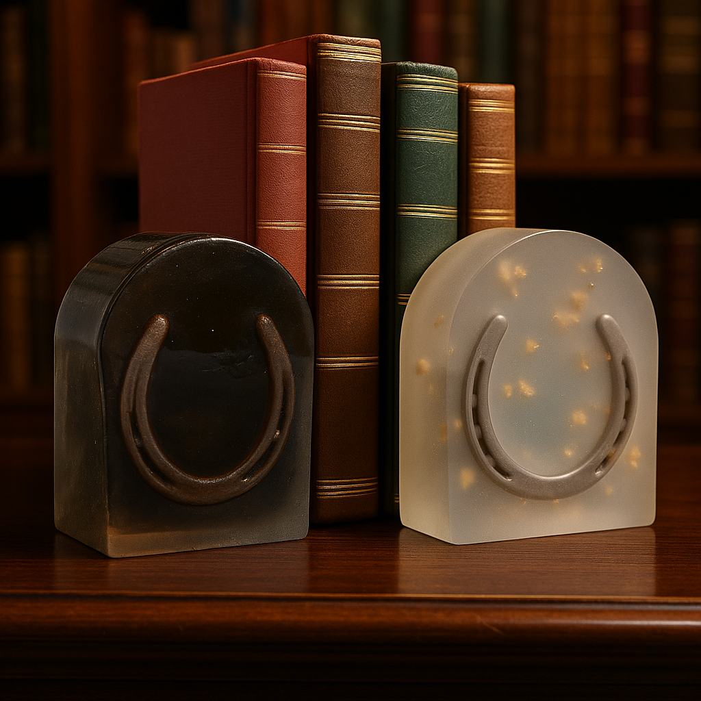 Echo's of the Range Horseshoe Bookend (LARGE)