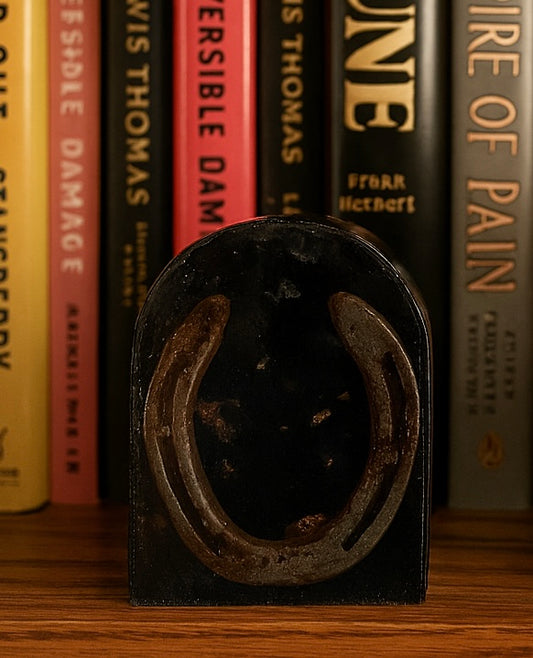 Echo's of the Range Horseshoe Bookend (LARGE)