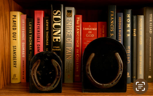 Echo's of the Range Horseshoe Bookend (LARGE)