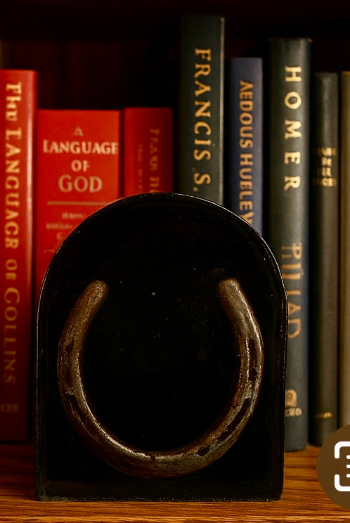 Echo's of the Range Horseshoe Bookend (LARGE)